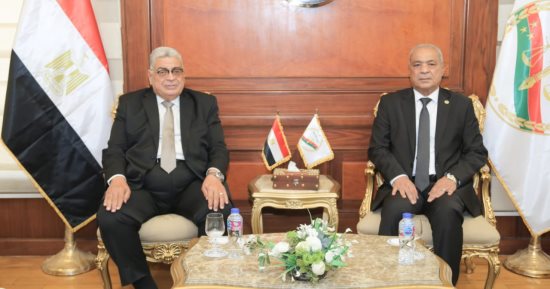 رئيس مجلس الدولة يزور رئيس النيابة الإدارية لتعزيز التعاون بالمجالات القضائية
