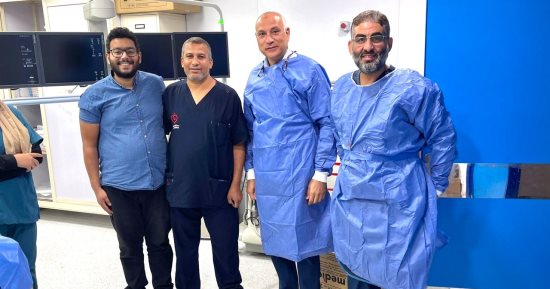 نجاح أول حالة تفتيت جلطة الشريان الرئوي باستخدام القسطرة القلبية بجامعة سوهاج