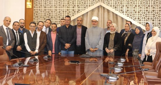مفتي الجمهورية يستقبل وفدًا من مرصد الأزهر لتهنئته بتولى مهام منصبه