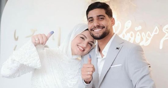 إبراهيم عادل لاعب بيراميدز يحتفل بعقد قرانه قبل ساعات من لقاء المصري بالكأس.. صور