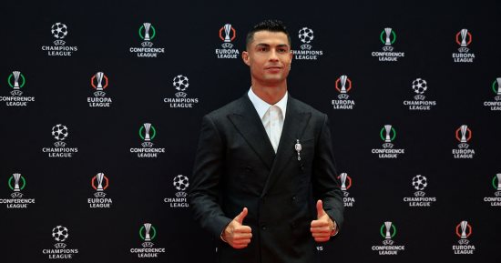رونالدو يصل مقر قرعة دوري أبطال أوروبا.. صور