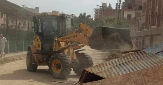 إزالة 650 حالة إشغالات من شوارع مركز الواسطى شمال بنى سويف