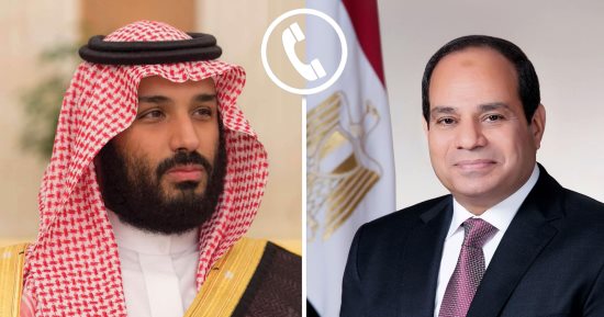 الرئيس السيسى يتلقى اتصالا هاتفيا من الأمير محمد بن سلمان 