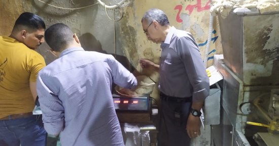 تحرير 30 محضر نقص أوزان وإنتاج خبزا بمواصفات سيئة لمخابز بالمحلة