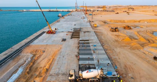 الحكومة: أعمال تطوير ميناء برنيس البحرى تشمل إنشاء رصيف حاويات بطول 500 متر