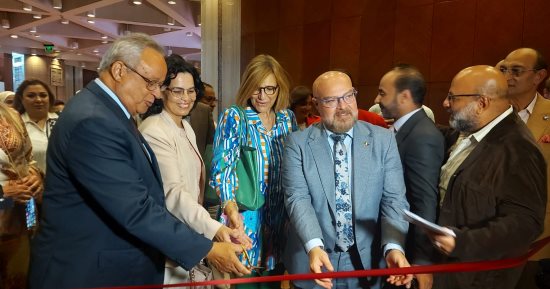 235 عملا فنيا فى افتتاح معرض بينالى مكتبة الإسكندرية الدولى.. فيديو