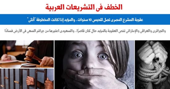 عقوبة جريمة الخطف فى التشريعات العربية.. عن برلماني