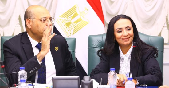 وزيرا التضامن والعمل يبحثان سبل ضم العمالة غير المنتظمة لمظلة التأمين الصحى