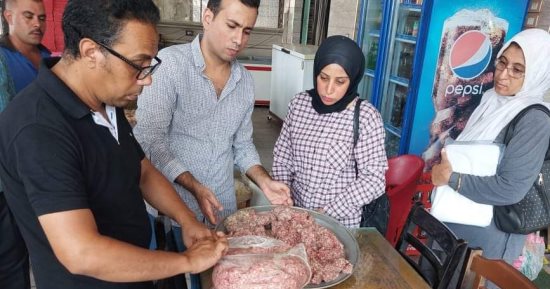 ضبط 2 طن لحوم غير صالحة للاستهلاك الآدمى خلال حملات بالدقهلية