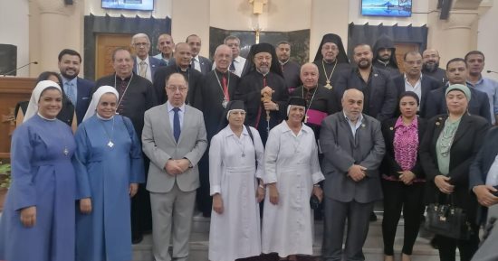 الكنيسة المارونية تصلى قداس تطويب "الدويهى" بكاتدرائية القديس يوسف بحضور أمين كنائس مصر