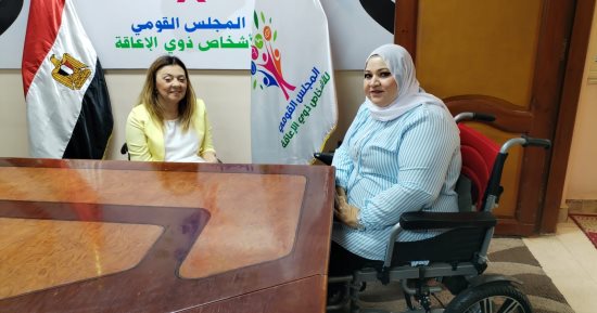 إيمان كريم تستقبل "محروسة سالم" أول شيف من ذوى الهمم
