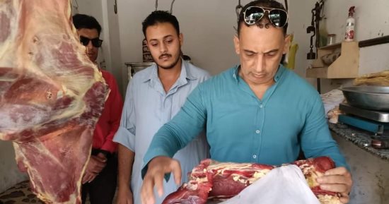 تكثيف الحملات على محلات الجزارين وثلاجات حفظ اللحوم والمطاعم بالدقهلية