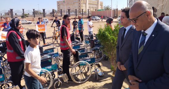 انطلاق عمل مبادرة "بداية" بالقليوبية.. وتسليم كراسى متحركة لذوى الهمم