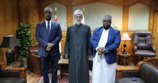 وكيل الأزهر يستقبل وزير أوقاف الصومال السابق ويهنئه بتكريم رئيس الجمهورية
