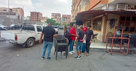 محافظ الإسماعيلية يتابع تنفيذ حملة لإزالة الإشغالات والتعديات بحي ثالث