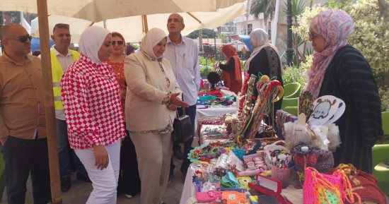 إقامة معرض للمنتجات اليدوية والحرفية والأسر المنتجة بتضامن الدقهلية