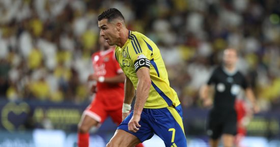 النصر ضد الوحدة.. العالمى يتفوق بهدف أنجيلو فى الشوط الأول