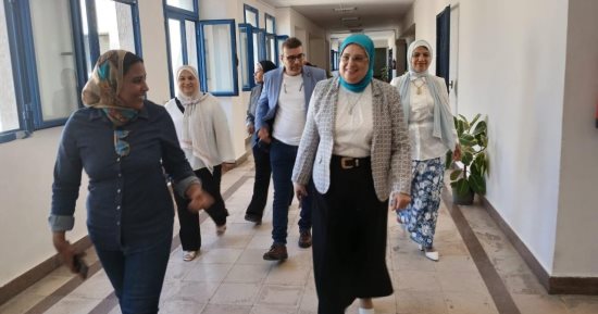 عميد تمريض الإسكندرية تتفقد قاعات المحاضرات فى بداية العام الدراسي الجديد