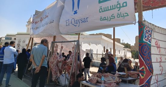 إقبال كبير على شراء اللحوم المخفضة بمبادرة حياة كريمة فى الإسماعيلية.. صور