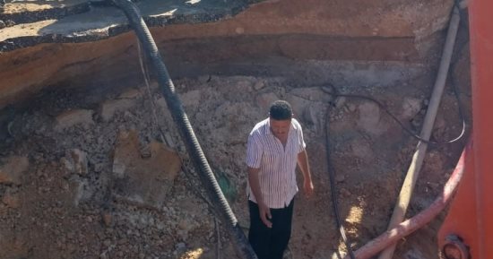 إصلاح كسر فى خط مياه رئيسى وعودة الحدمة لقرى أبيس بالإسكندرية