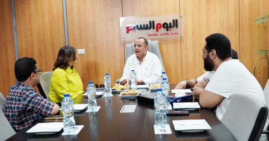 طارق يحيي نجم الزمالك السابق يزور "اليوم السابع"