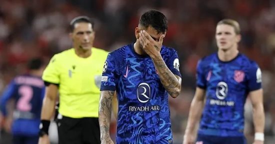 أتلتيكو مدريد يسقط برباعية مدوية أمام بنفيكا فى دورى أبطال أوروبا.. فيديو
