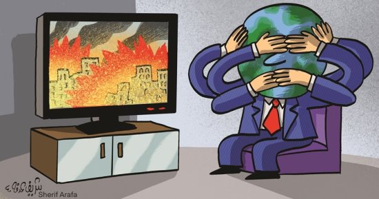 المجتمع الدولى لا يسمع لا يرى لا يتكلم حول أحداث غزة ولبنان