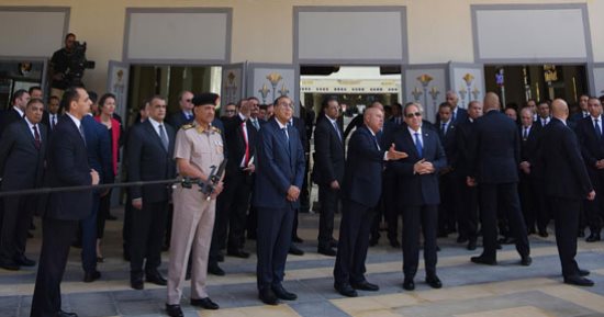 الرئيس السيسى يفتتح محطة قطارات صعيد مصر بمنطقة بشتيل بالجيزة