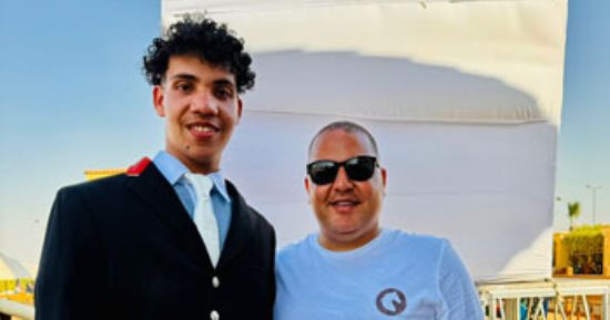 محمد أحمد  أبو اليزيد يحصل على مستوى متقدم في بطولة الفروسية على مستوى الجمهورية