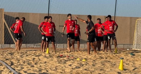 فقرات بدنية وفنية فى المران الأخير لمنتخب الشاطئية استعدادا لمواجهة تنزانيا