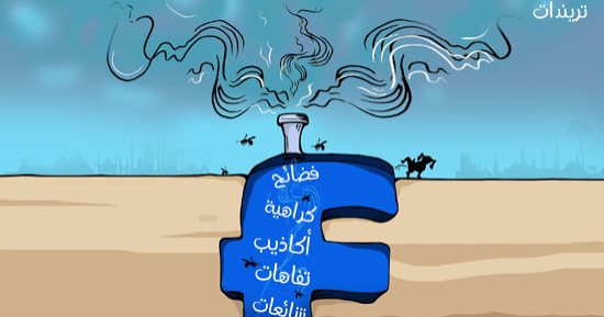 التريندات تلوث الجو فى كاريكاتير اليوم السابع