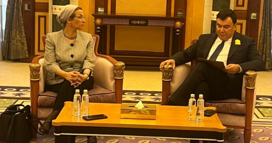 وزيرة البيئة تبحث مع نظيرها الأوزباكستانى آليات تعزيز التعاون بين البلدين 
