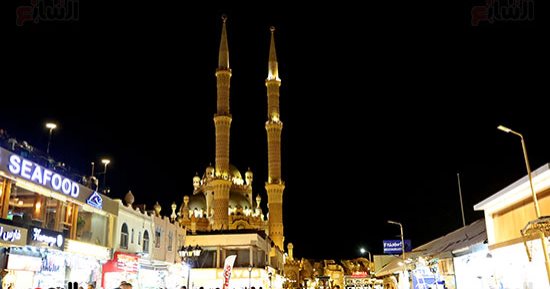 مسجد الصحابة بشرم الشيخ.. أيقونة إسلامية تخطف أنظار الزوار من أنحاء العالم