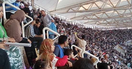 حشود غفيرة فى استاد العاصمة الإدارية بمناسبة ذكرى انتصارات أكتوبر