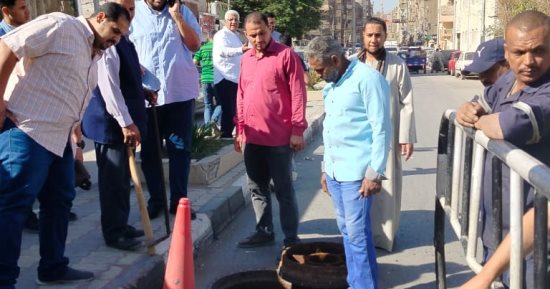 مياه الشرب بسوهاج: هبوط أرضى بشارع التحرير وعدم تأثر خدمات المياه