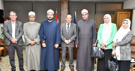 مبادرة بداية.. جامعة القناة تستقبل وفد الأزهر لإطلاق الأسبوع الثقافى