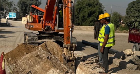مياه سوهاج تنتهى من تدعيم خطوط المياه للمنطقة الصناعية بالأحايوة شرق فى أخميم