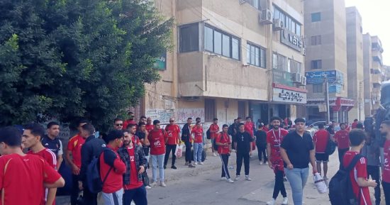 جماهير النادى الأهلى بكفر الشيخ تتجه لاستاد القاهرة.. فيديو وصور