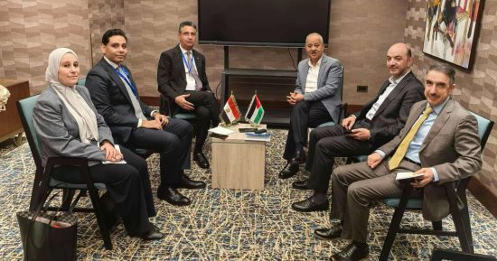 وزير التموين يلتقى رئيسى غرفتى الصناعة والتجارة الأردنية لبحث سبل التعاون