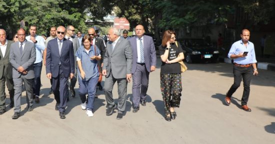 محافظ القاهرة يتفقد أعمال رفع كفاءة شارع 9 بالمعادى