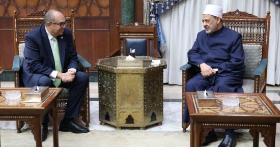 شيخ الأزهر يستقبل الدكتور محمود محيى الدين مبعوث الأمين العام للأمم المتحدة لتمويل التنمية