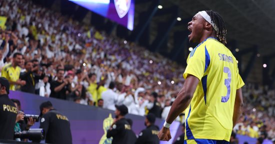 النصر يصعق العين 3-0 فى شوط من طرف واحد بنخبة دورى أبطال آسيا.. فيديو