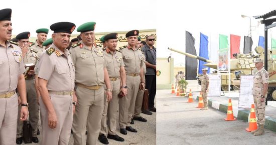 وزير الدفاع يشهد مناقشة البحث الرئيسى لإدارة المدرعات