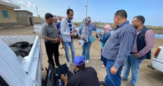 محافظ دمياط يستعين بهيئة الاستشعار عن بعد لتطوير مزرعة الرطمة للاستزراع السمكى