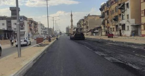 تطوير طرق حى المناخ في محافظة بورسعيد