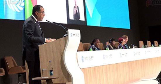 نيابة عن الرئيس السيسي.. كلمة رئيس الوزراء فى مؤتمر تغير المناخ COP29