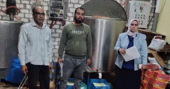 ضبط مصنع غير مرخص ينتج زبدة مغشوشة فى العياط