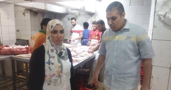 ضبط لحوم مجمدة مجهولة المصدر وكبده غير صالحة للاستهلاك بالهرم