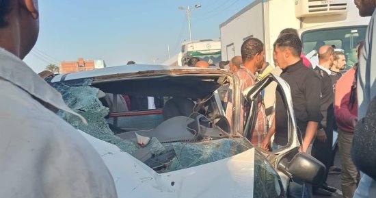 بينهما سيدة.. أسماء متوفيين اثنين إثر حادث سيارة عمال في دمياط
