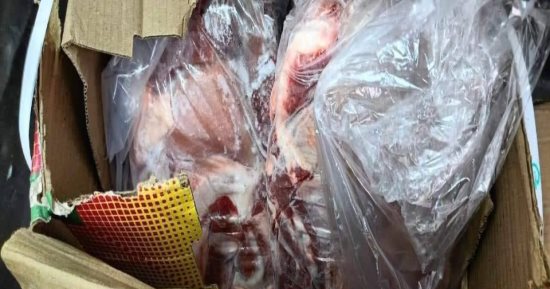 ضبط ربع طن لحوم مجمدة ودهون حيوانية مجهولة المصدر بكفر الشيخ